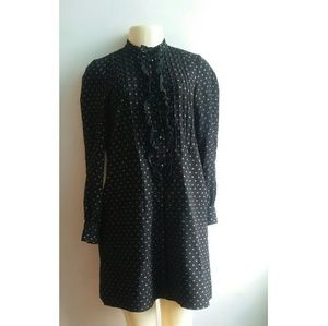 Vintage Jigsaw Wool Dress - Size 8